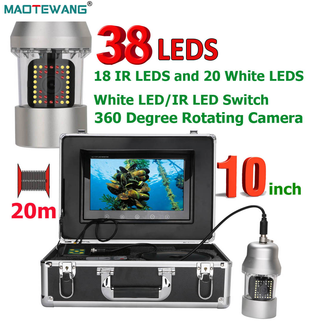 MAOTEWANG Underwater Fishing V - Fish Finder Cable recensie en prijs