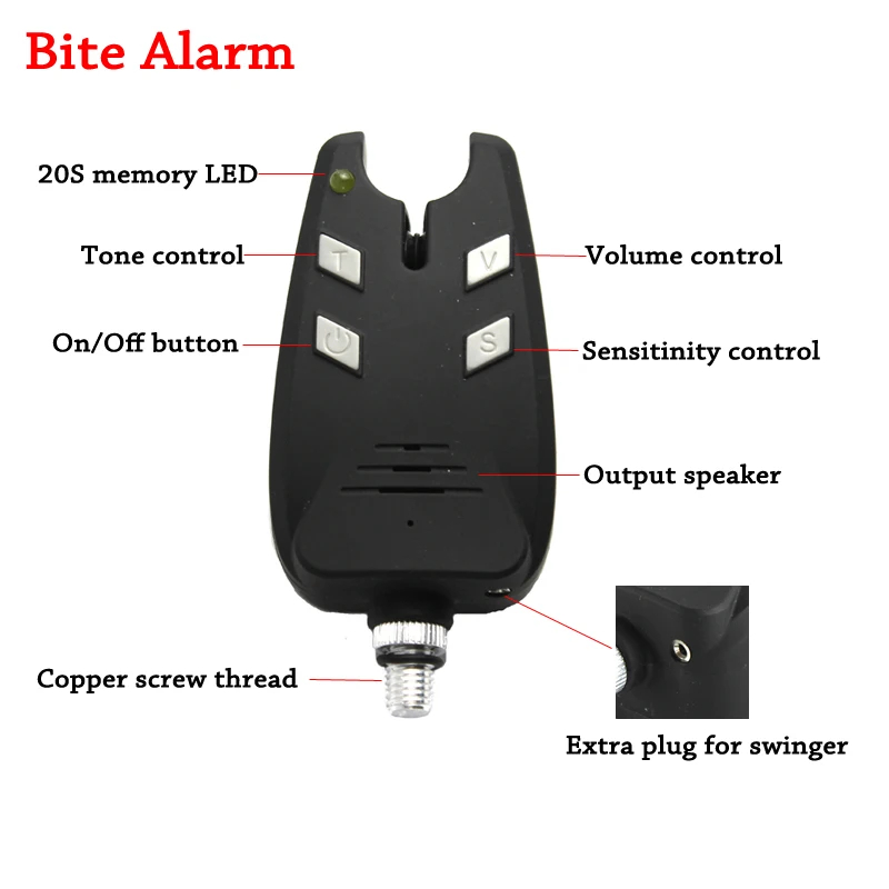 JSFUN 3PCS Carp Fishing Alarm  - Bite Alarm recensie en prijs