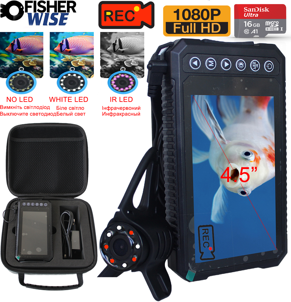 Mutil Lanuage 4.5Inch IPS 1080 - Fishing Camera recensie en prijs