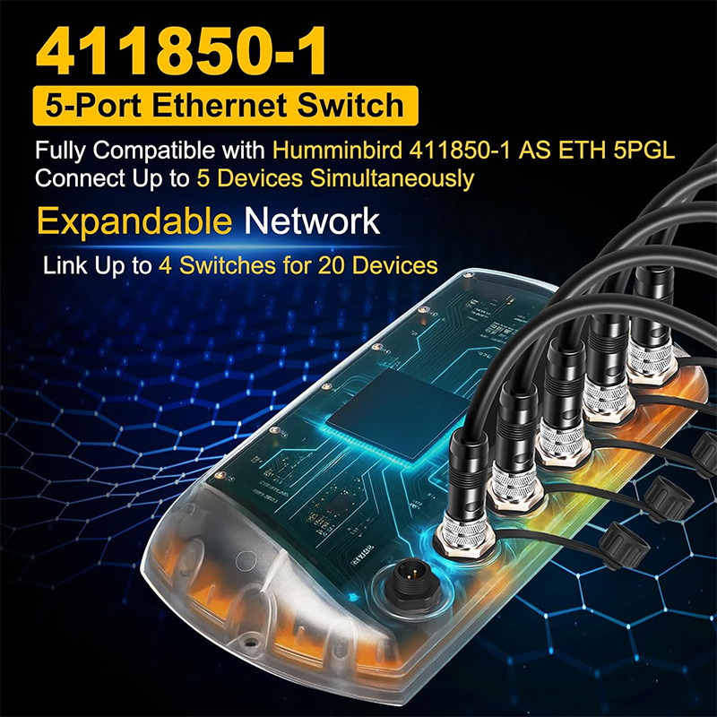411850-1 AS ETH 5PGL Ethernet  - Fish Finder Cable recensie en prijs