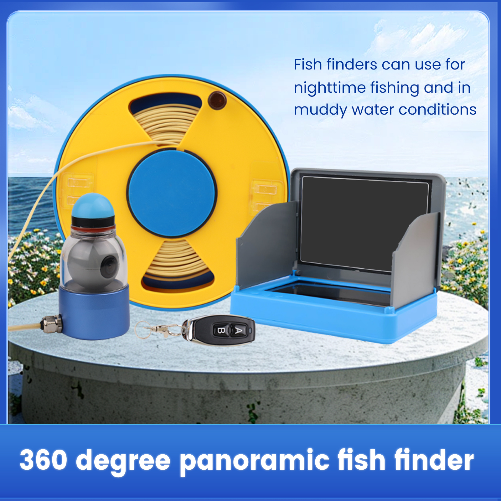 WIFI 360° Underwater Fishing C - Fish Finder Cable recensie en prijs