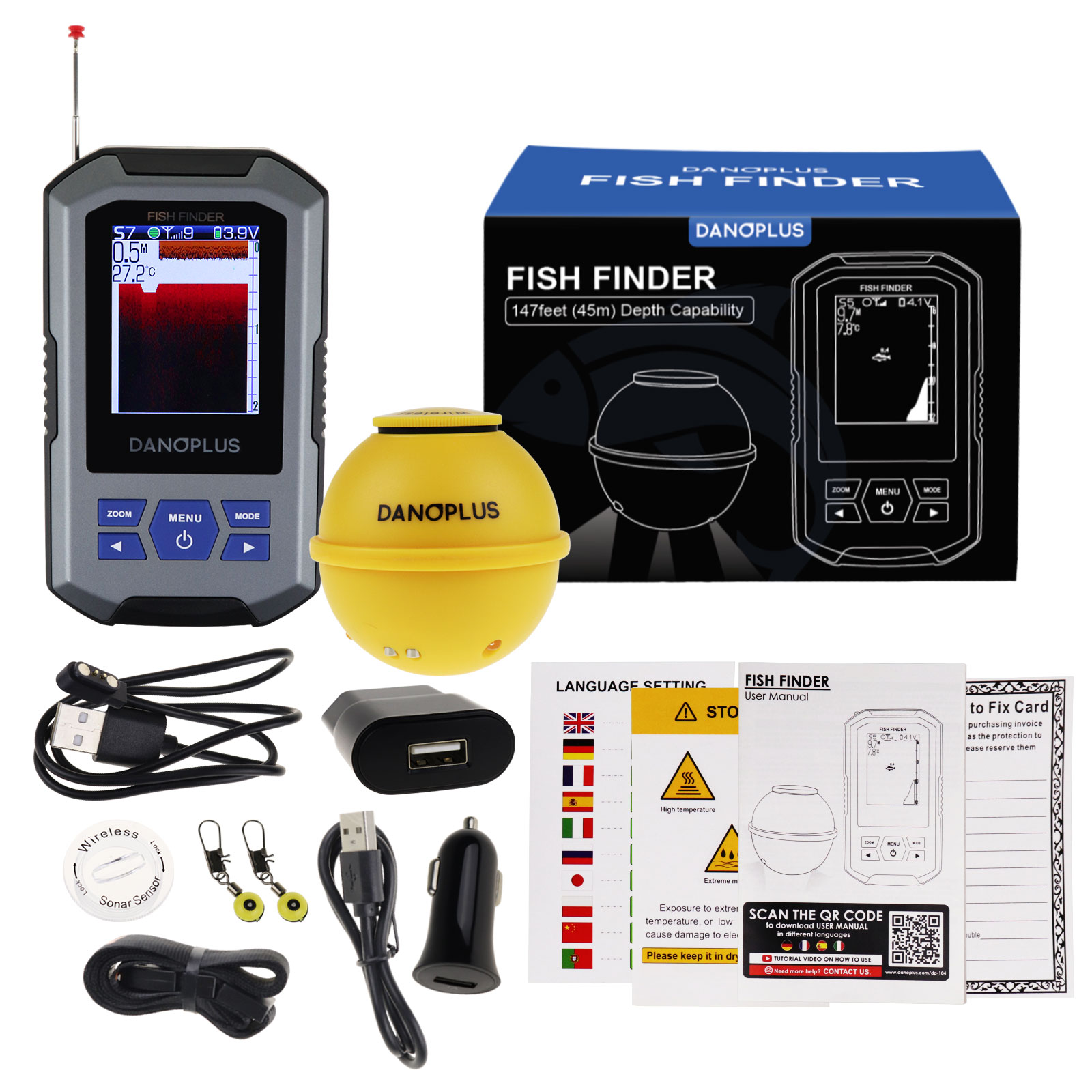 Fish Finder Wireless Sonar Sen - Fish Finder recensie en prijs