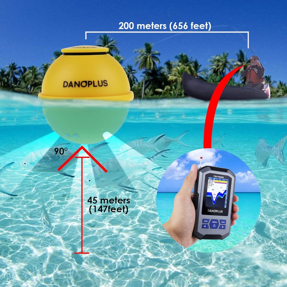 Wireless Fish Finder with 147f - Fish Finder Portable recensie en prijs
