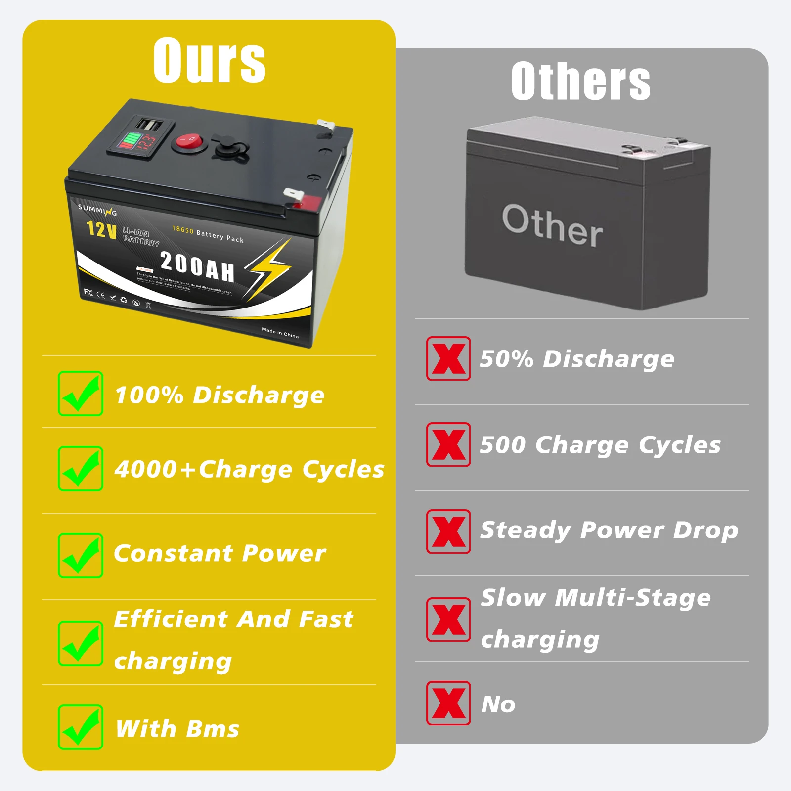 12V 200Ah Lithium  LiFeP04 Bat - Fish Finder Charger recensie en prijs