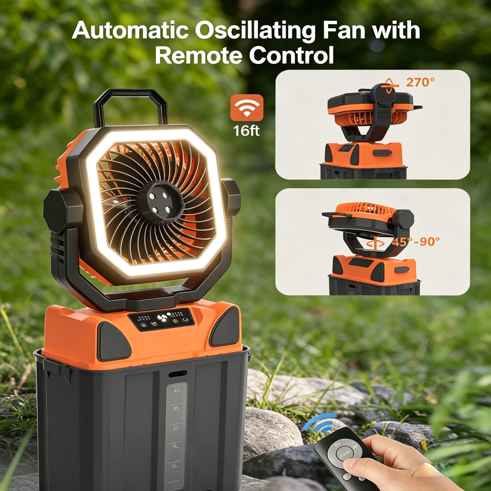 30000mAh Spray Camping Fan wit - Fish Finder Battery recensie en prijs