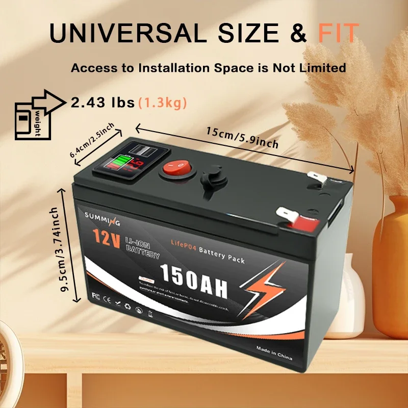 12V 150Ah Lithium  LiFeP04 Bat - Fish Finder Charger recensie en prijs