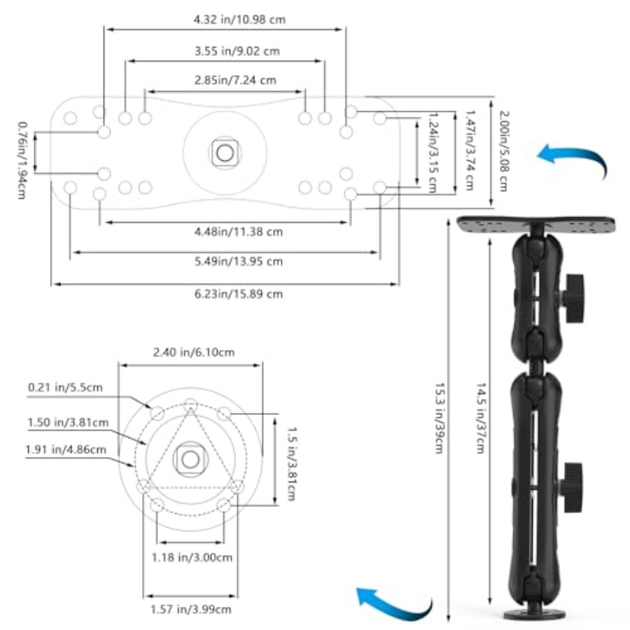 Aluminum Alloy Fish Finder Mou - Fish Finder Mount recensie en prijs