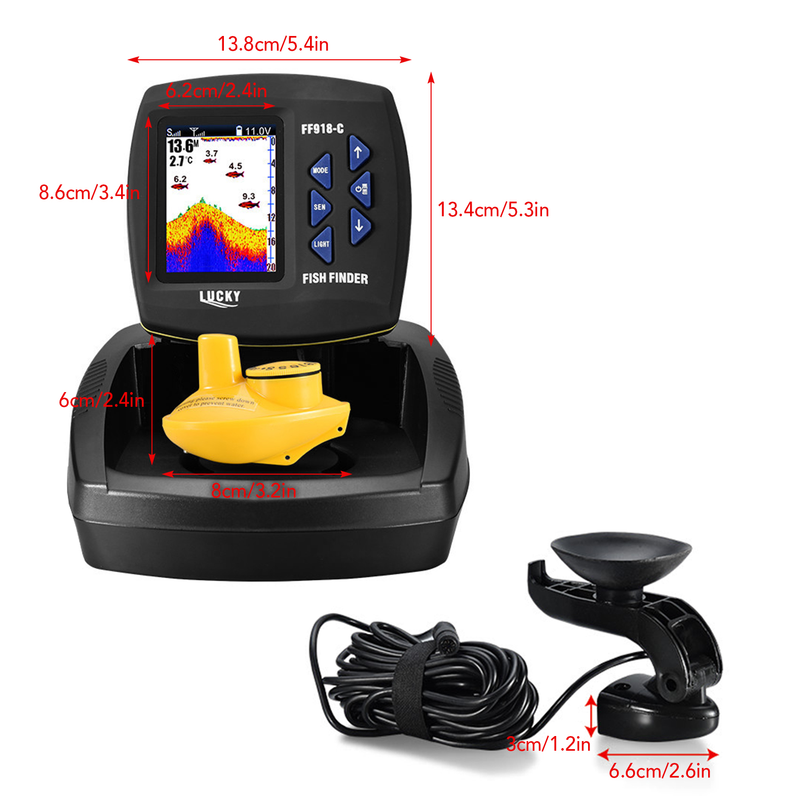 Fish Finder Wireless Sonar Sen - Fish Finder Transducer recensie en prijs