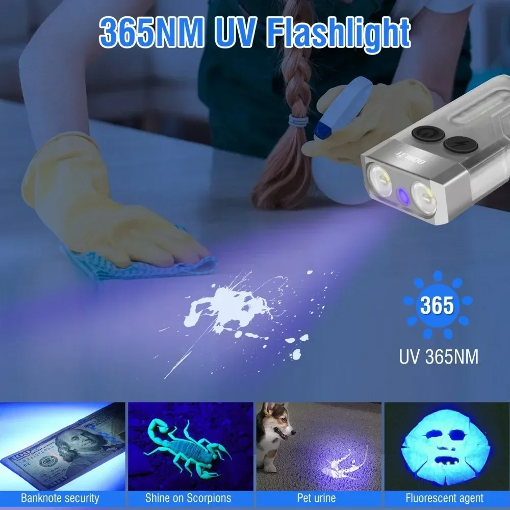 BORUiT V10 Keychain UV LED EDC - Fishing Light recensie en prijs