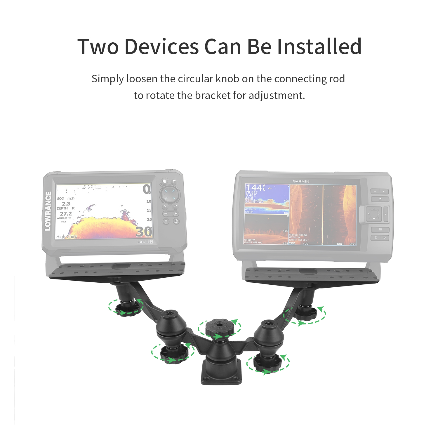 Horizontal boom dual-arm fishf - Fish Finder recensie en prijs
