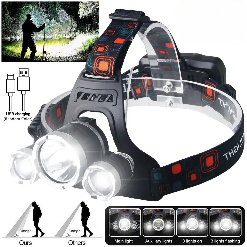 High Power LED Headlamp 18650  - Fish Finder Battery recensie en prijs