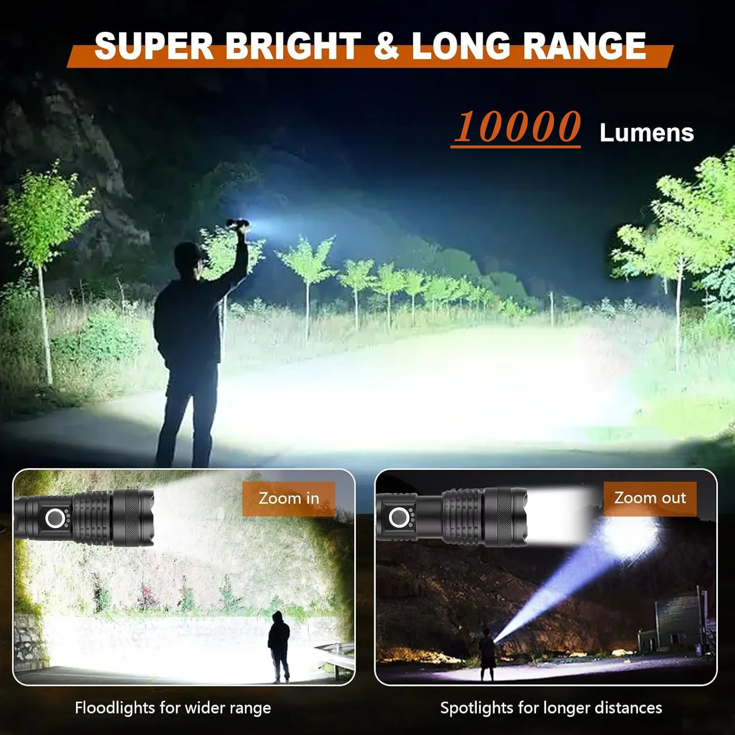 High Power LED Flashlight Rech - Fishing Light recensie en prijs