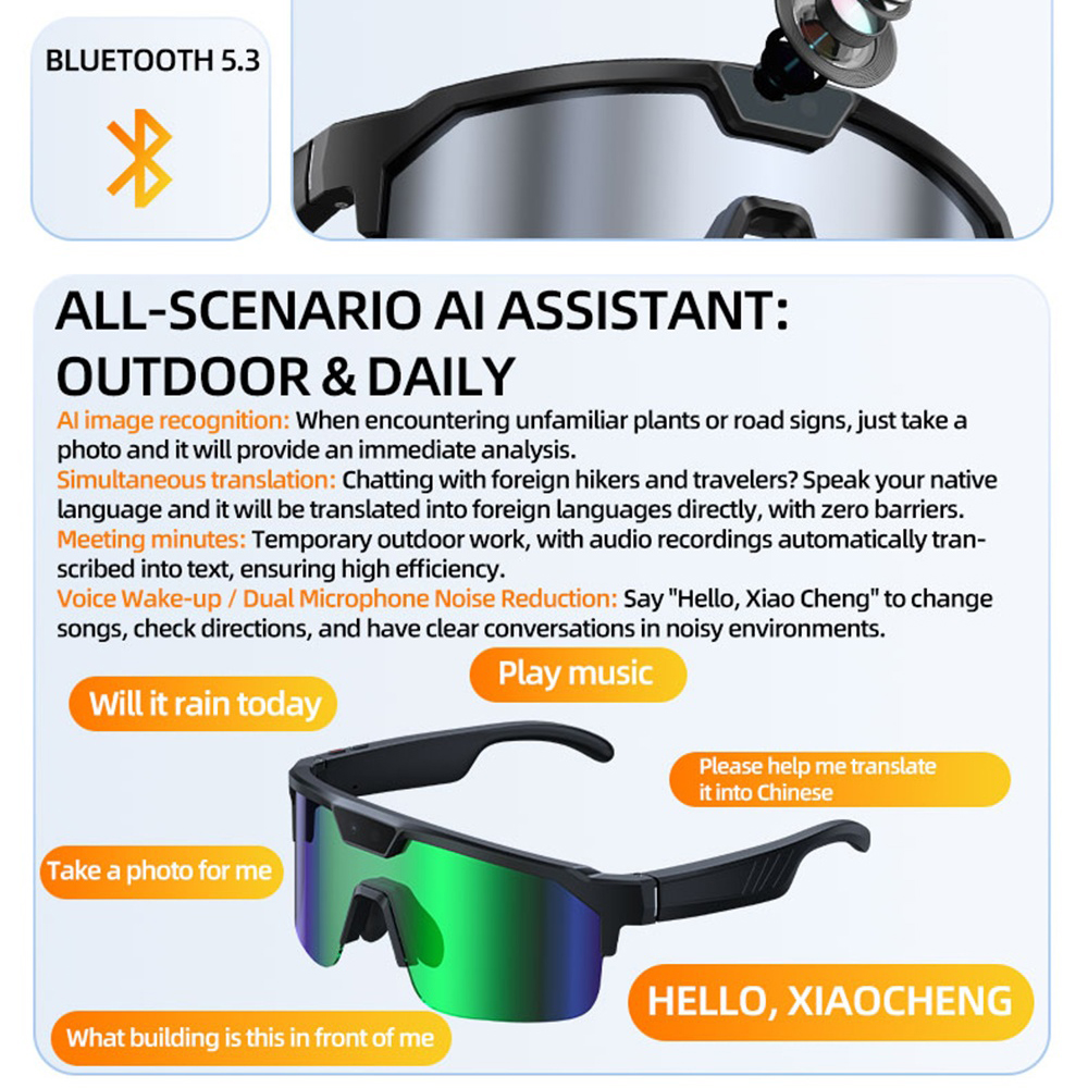 AI Smart Cycling Glasses Men W - Fishing Camera recensie en prijs