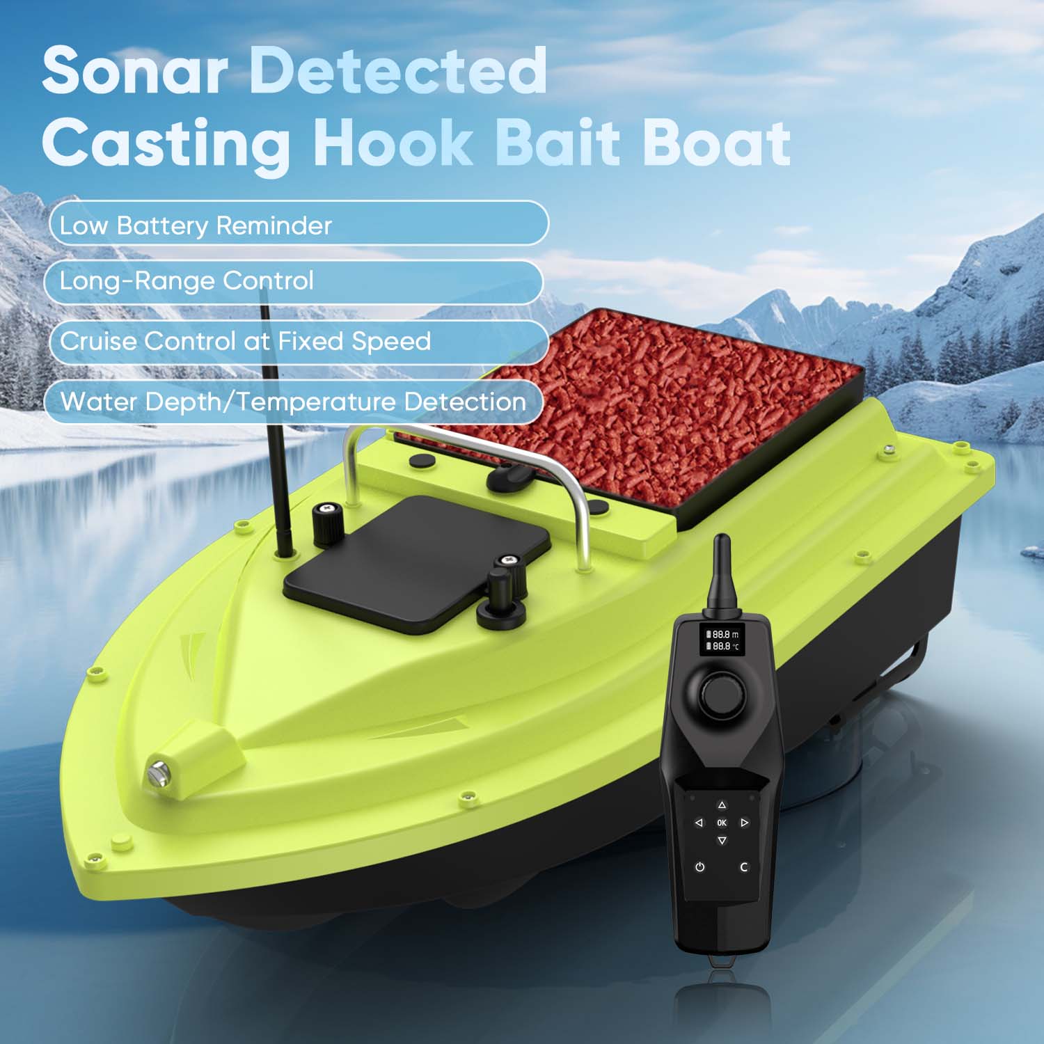 D36 RC Fishing Bait Boat with  - Fish Finder Cable recensie en prijs