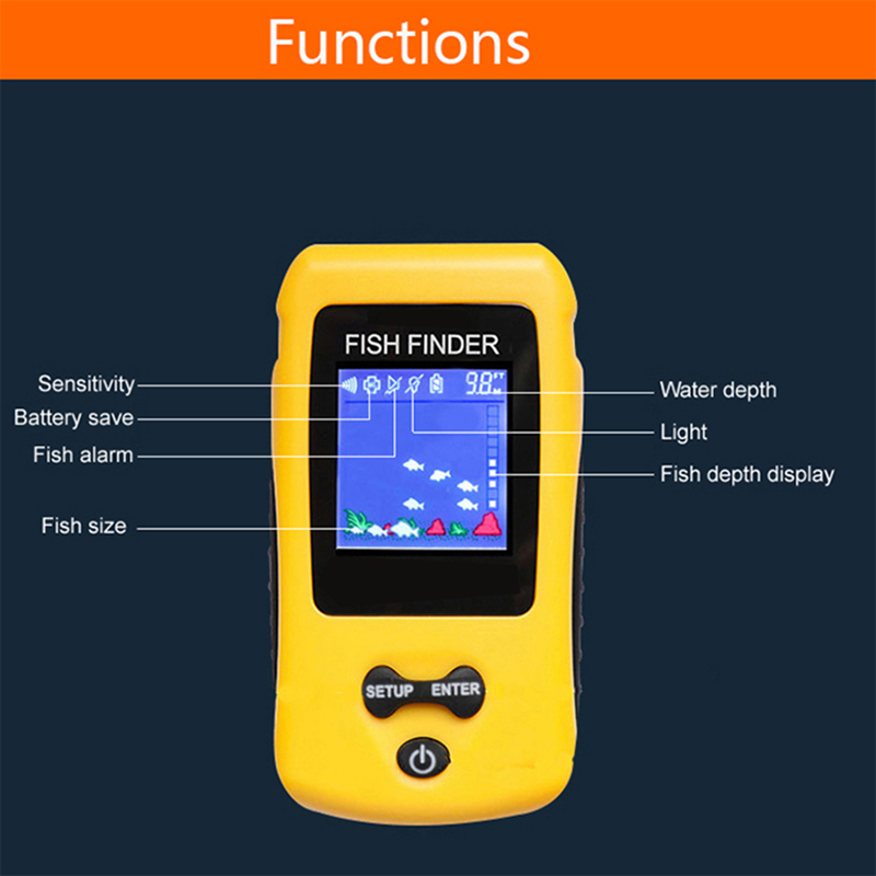 Brand New Colorful Wireless Fi - Fish Finder Transducer recensie en prijs
