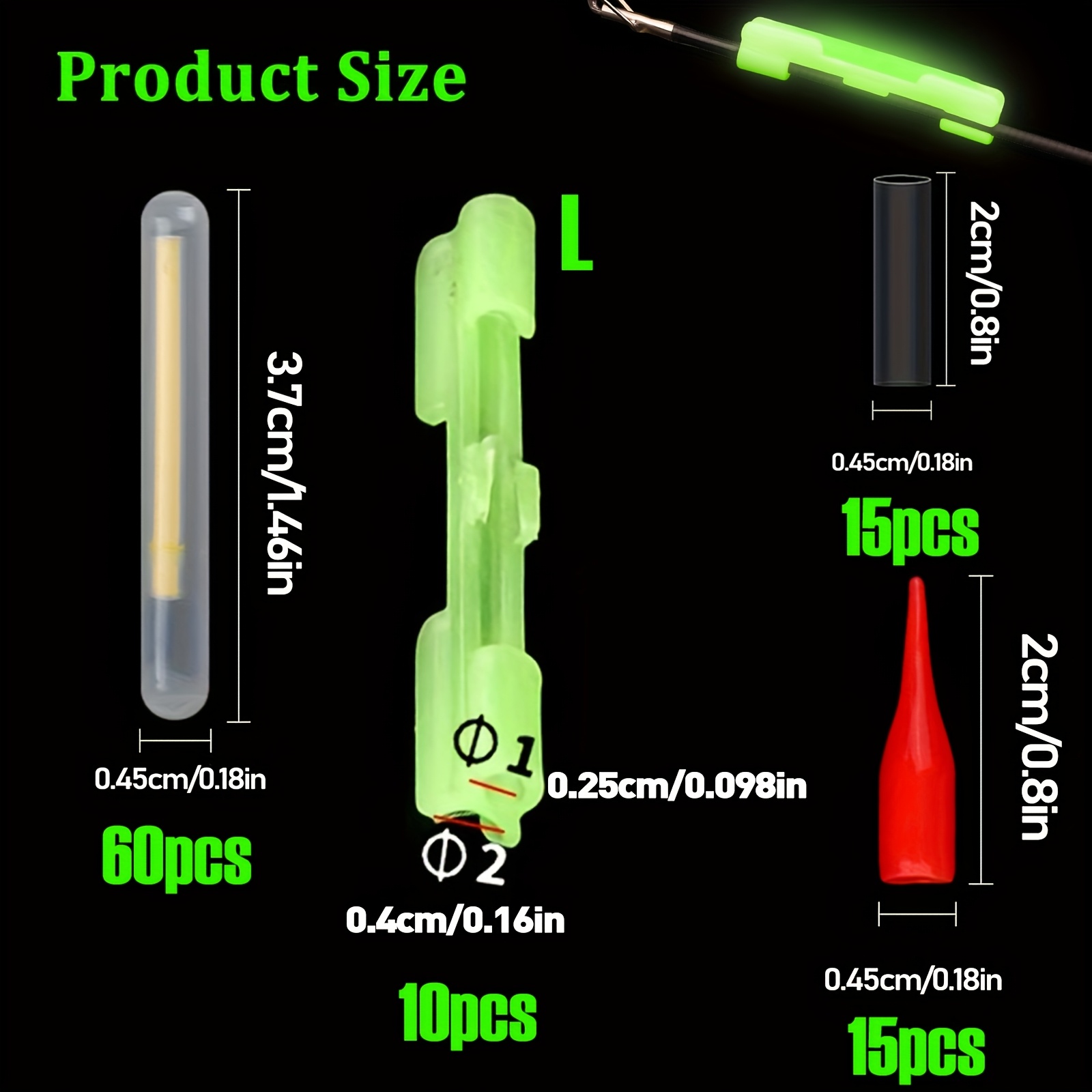 100PCS Fishing Glow Sticks Set - Bite Alarm recensie en prijs